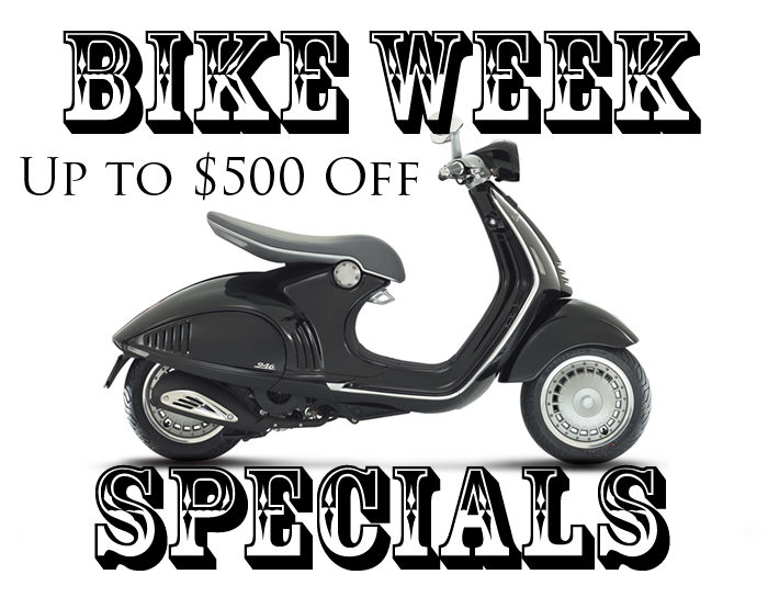 Bike Week Specials on 2012 Vespas